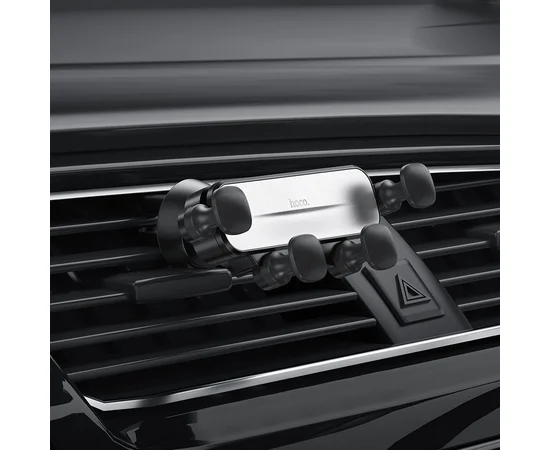 Автодержатель Hoco CA102 Черный / Серебряный