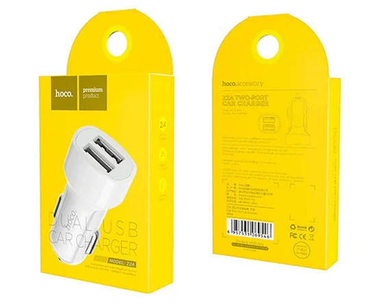 АЗУ Hoco Z2A (2USB 2.4A) Белый