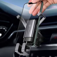 Автодержатель USAMS US-ZJ060 Metal Retractable Gravity Серый