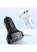 АЗУ USAMS US-CC087 C13 2.1A Dual USB Car Charger Белый