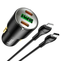 АЗУ Hoco NZ6 PD45W (2Type-C/1USB) + Type-C to Lightning Black