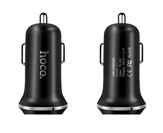 АЗУ Hoco Z1 (2USB 2.1A) (+кабель MicroUSB) Черный