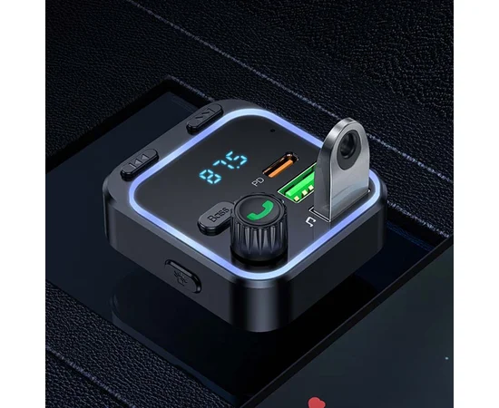 АЗУ FM модулятор Borofone BC53 Highway PD20W+QC3.0 Black