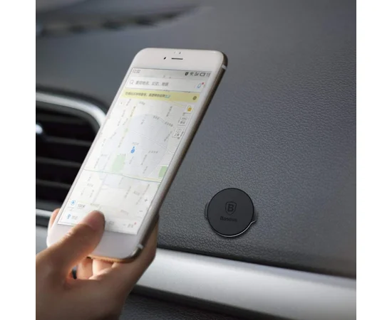 Автодержатель Baseus (SUER-C0S) Small Ears Magnetic Suction Bracket Flat Черный