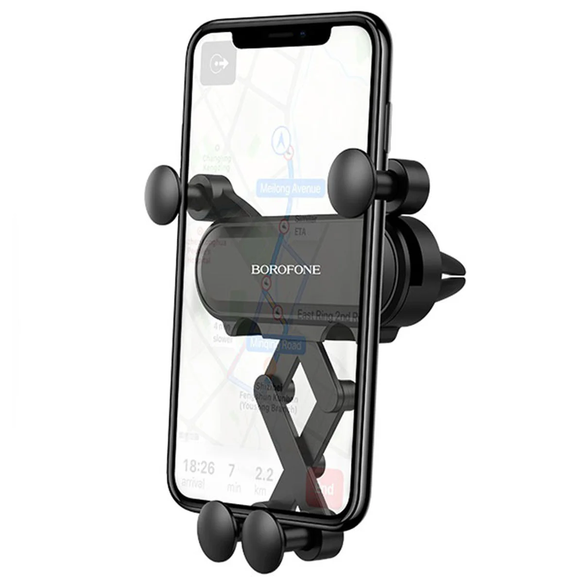 Автодержатель Borofone BH19 Eddie Черный