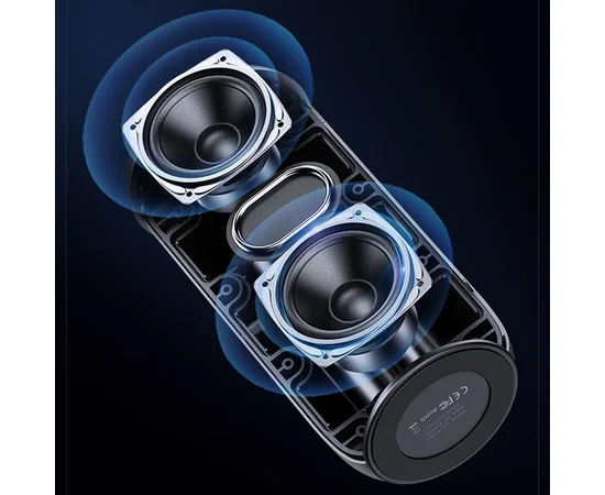 Bluetooth колонка Usams US-YC011 Waterproof Wireless Speaker with Lanyard Black