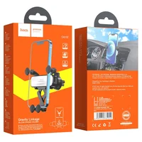 Автодержатель Hoco CA102 Черный / Серебряный