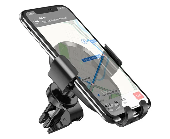 Автодержатель с БЗУ Hoco CA105 Черный