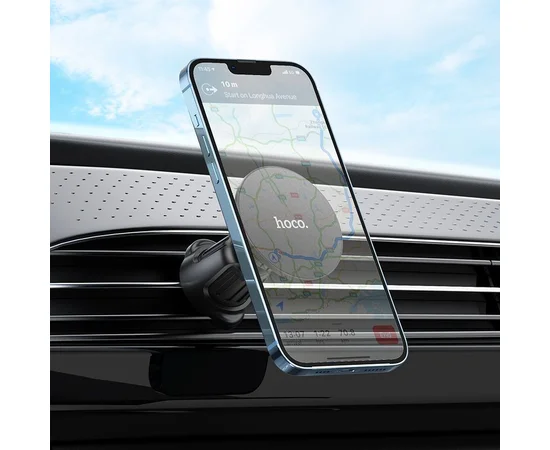 Автодержатель Hoco H12 Fine jade ring (air outlet) Black