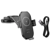 Автодержатель с БЗУ Borofone BH206 Wireless Charging Car Черный