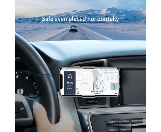 Автодержатель Baseus Smart Vehicle (WXZN-01) c беспроводной зарядкой Черный