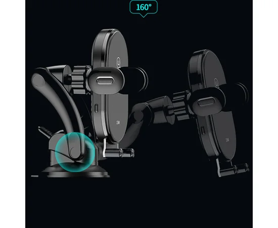 Автодержатель с БЗУ Usams US-CD131 Automatic Coil Induction 15W Черный