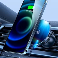 Автодержатель с БЗУ USAMS US-CD164 Ultra-Slim 15W Черный