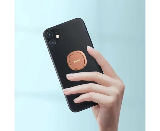 Держатель для телефона Baseus Invisible phone ring holder (SUYB-0) Rose Gold