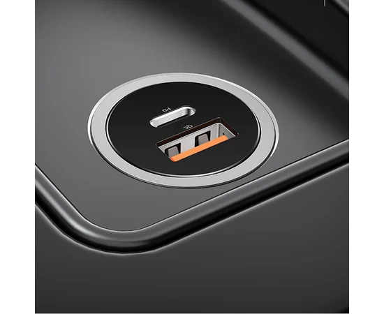 АЗУ USAMS US-CC097 C15 QC4.0+PD3.0 Fast Charging Car Charger Серебряный