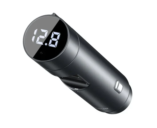 АЗУ Baseus Energy Column Bluetooth FM Launcher PPS 2USB Серый