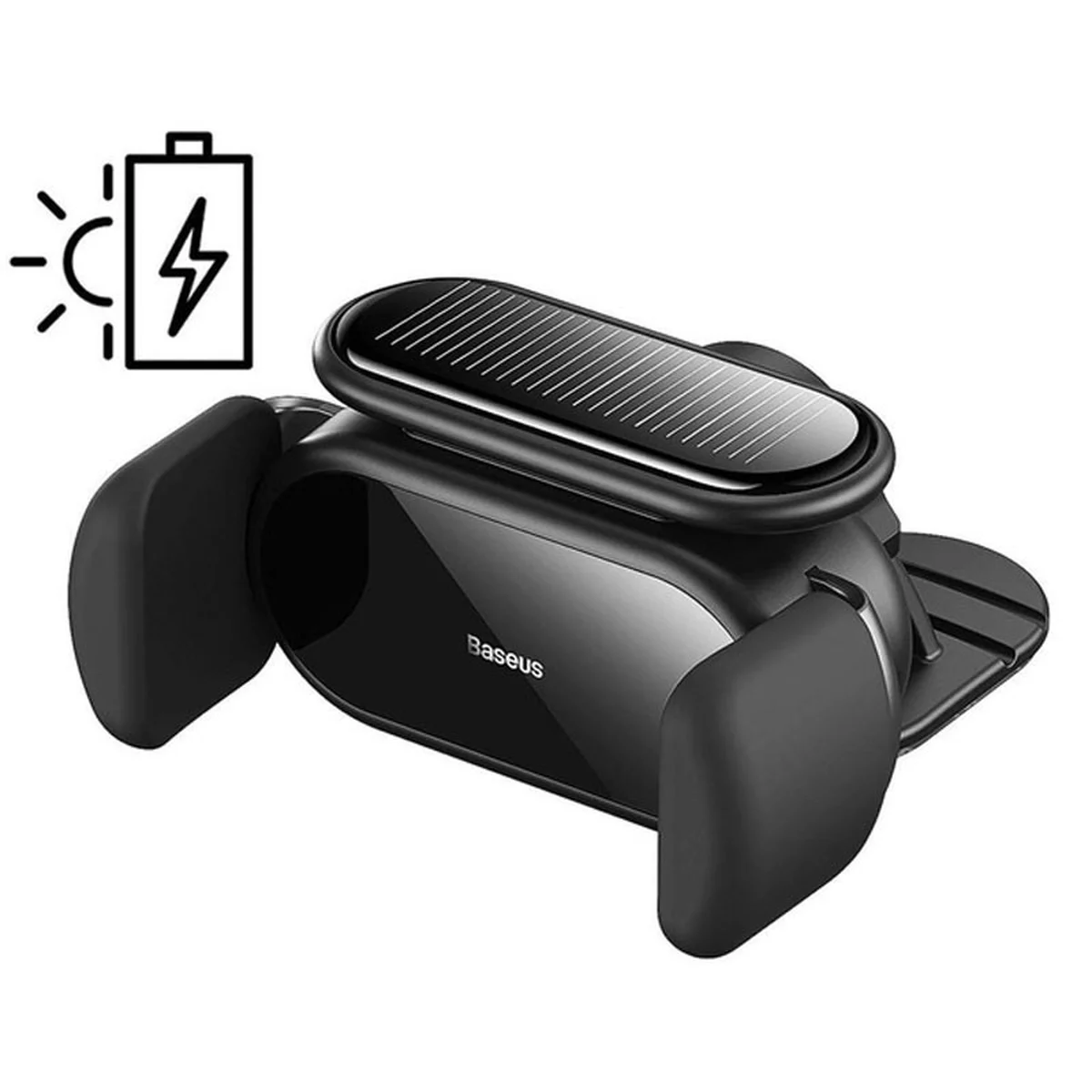 Автоутримувач Baseus Steel Cannon pro Solar Electric Car Mount (SUGP010001) Black