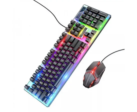 Ігрова клавіатура + миша Hoco GM18 Luminous Black