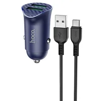 АЗП Hoco Z39 QC3.0 (2USB) + Type-C Синій