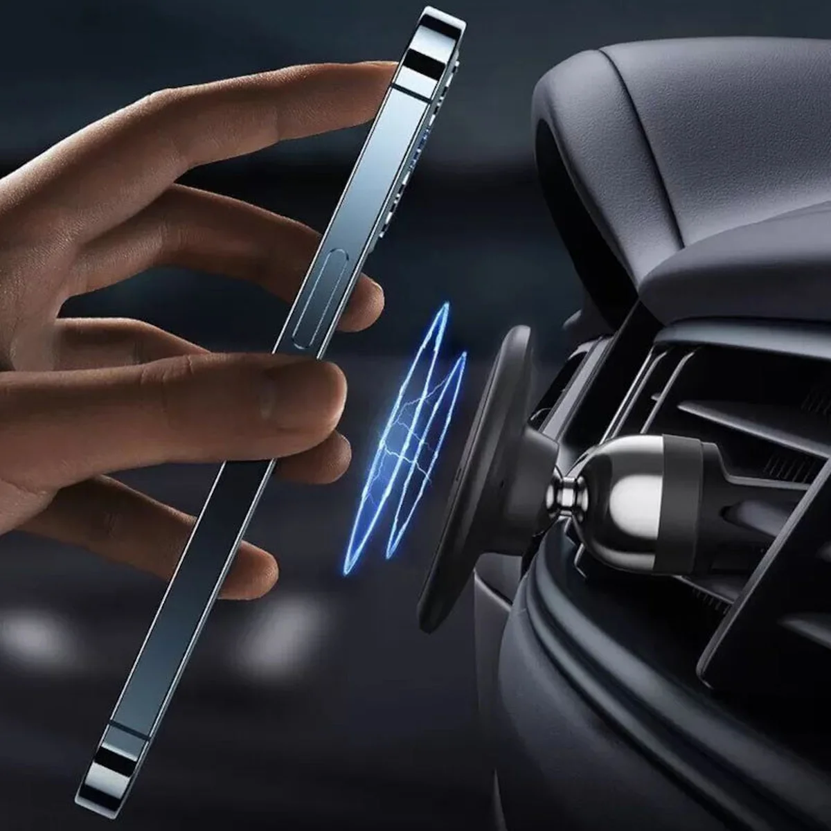 Автодержатель Baseus C01 Magnetic Phone Holder(Air Outlet Version) (SUCC000101) Black