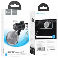Автодержатель Hoco H23 Alma metal ring magnetic (air outlet) Black / Metal gray