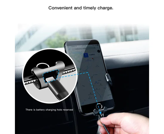 Автодержатель Baseus Gravity Car Mount Черный
