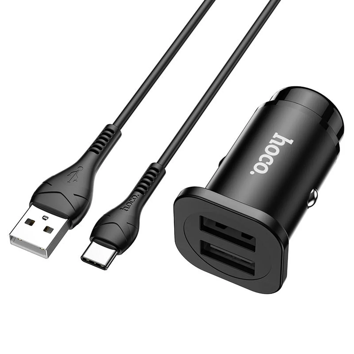 АЗУ Hoco NZ4 (2USB 2.4A) + Type-C Черный
