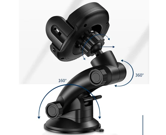 Автодержатель с БЗУ Usams US-CD94 Automatic Infrared Induction Черный