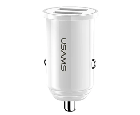 АЗУ Usams US-CC055 C8 3.1A Dual USB Белый