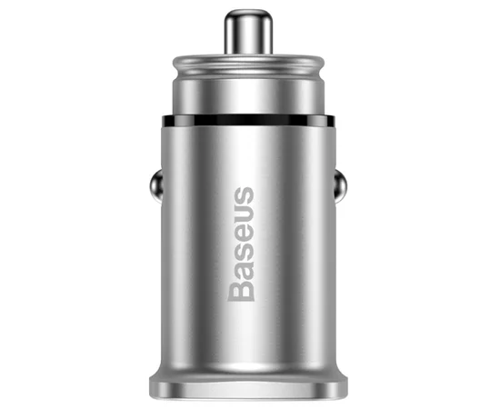 АЗУ Baseus Square Metal PD 3.0 QC 4.0+ 30W USB + Type-C Серебряный