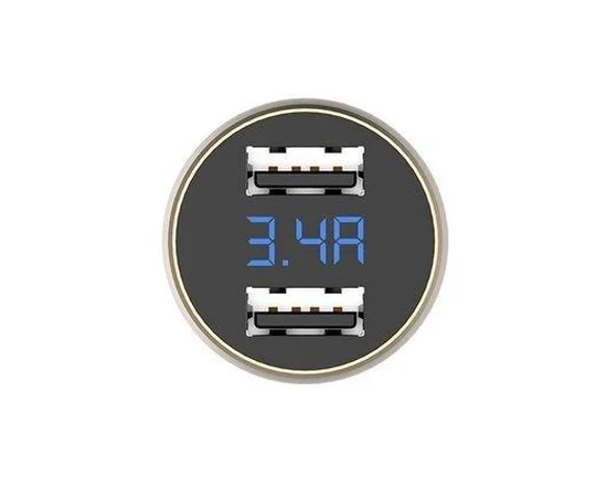 АЗУ USAMS US-CC045 с LCD дисплеем (2USB 2.1A) Белый