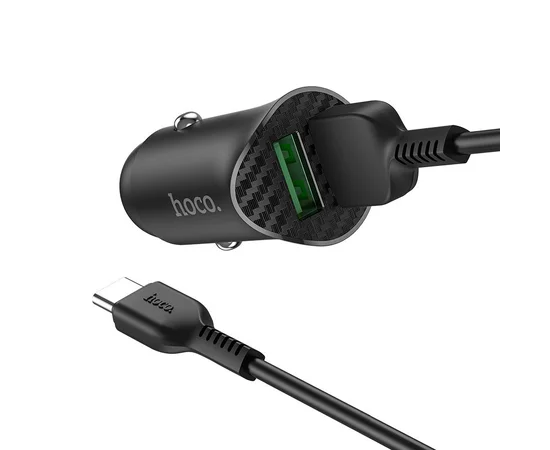 АЗУ Hoco Z39 QC3.0 (2USB) + Type-C Черный