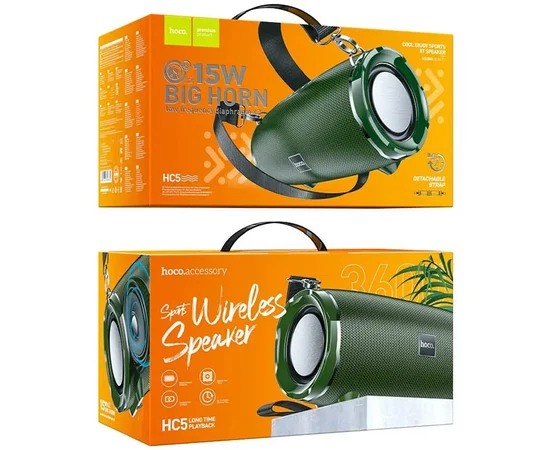 Bluetooth Колонка Hoco HC5 Cool Enjoy Dark green