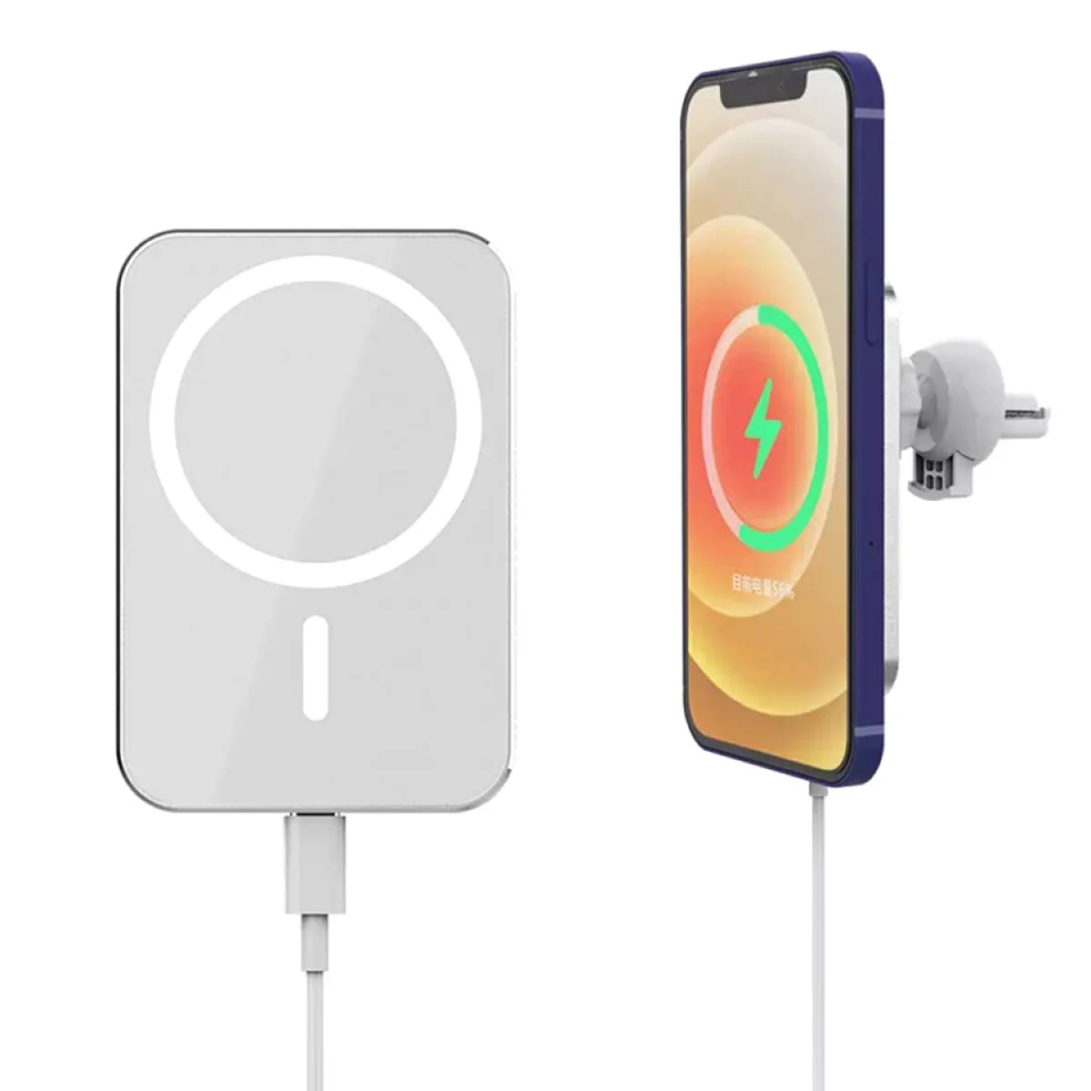 Автотримач із БЗУ MagSafe 15W Квадратний