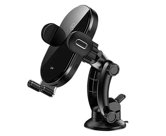 Автодержатель с БЗУ Usams US-CD131 Automatic Coil Induction 15W Черный