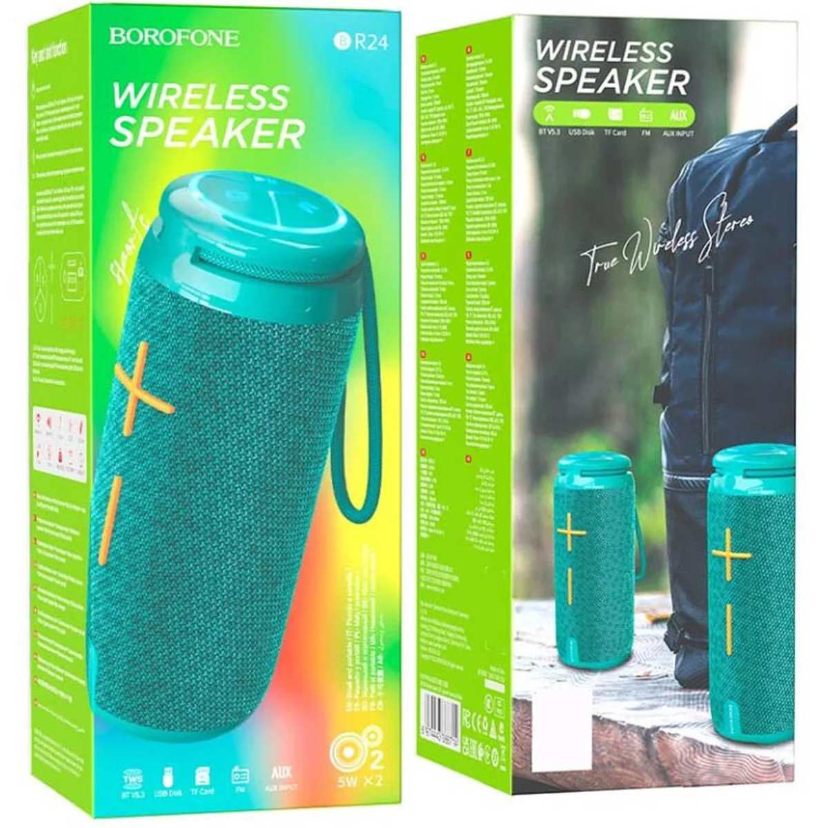 Bluetooth Колонка Borofone BR24 Peacoc Blue