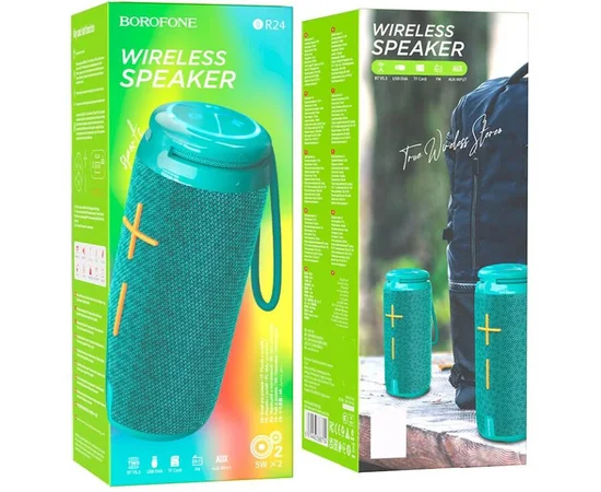 Bluetooth Колонка Borofone BR24 Peacoc Blue