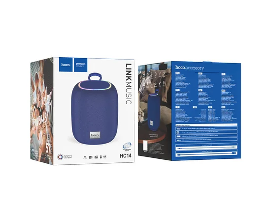 Bluetooth Колонка Hoco HC14 Link sports Deep sea blue