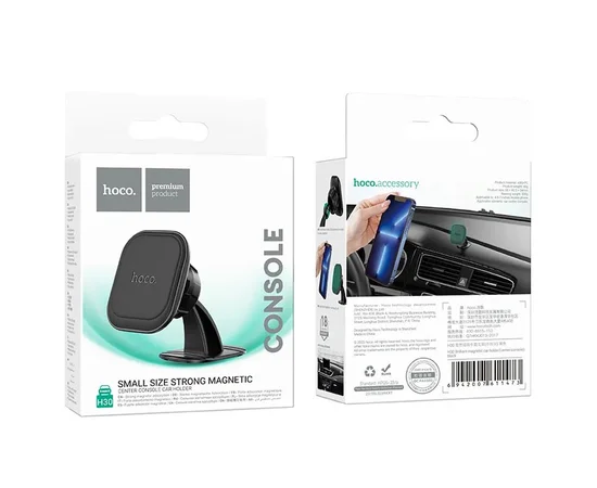 Автодержатель Hoco H30 Brilliant magnetic (center console) Black