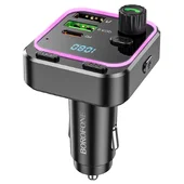 АЗУ FM модулятор Borofone BC53 Highway PD20W+QC3.0 Black