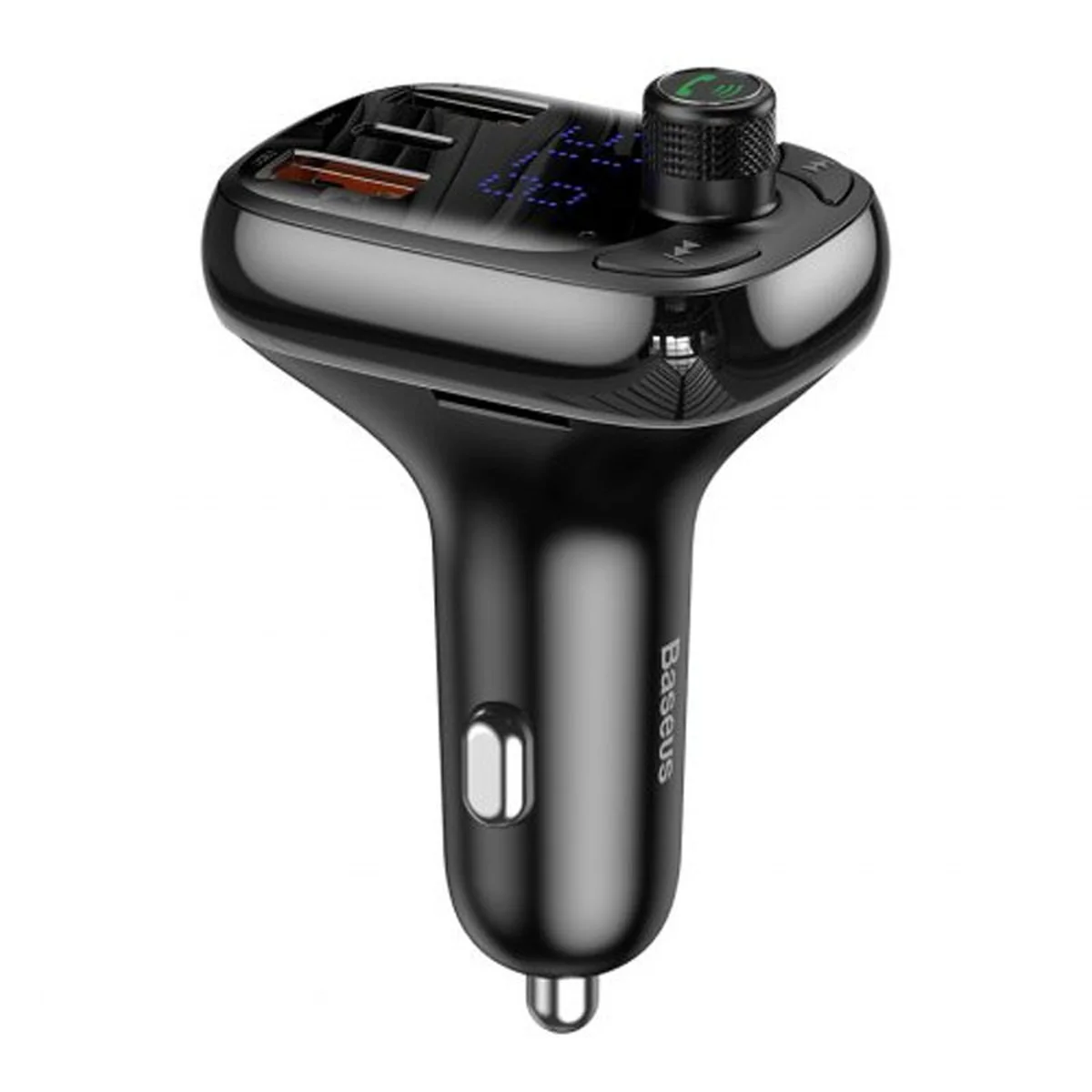 АЗУ Baseus T typed S-13 Bluetooth FM Launcher (PPS QC) 2USB + Type-C (CCTM) Черный