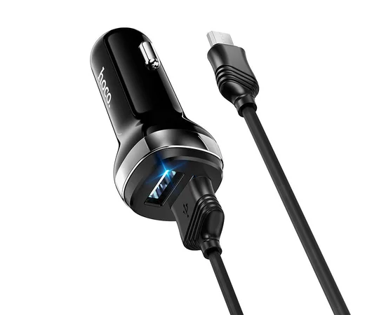 АЗУ Hoco Z40 (2USB 2.4A) + MicroUSB Черный