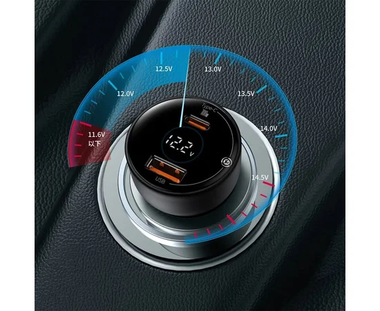 АЗУ Baseus Superme Digital Display PPS QC + Type-C to Type-C 100W (1m) (TZCCZX) Черный