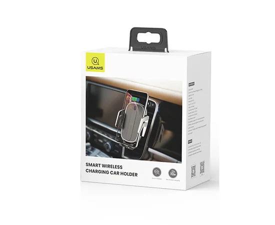 Автодержатель USAMS US-CD100 Automatic Touch Induction Wireless Charging Car Holder (Air Vent) Черный