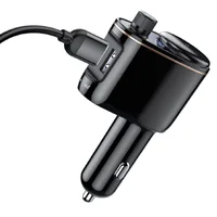 АЗУ FM модулятор Baseus Locomotive (3.4A) 2USB (CCALL-R) Черный