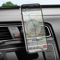 Автоутримувач Borofone BH90 Ring magnetic (air outlet) Black