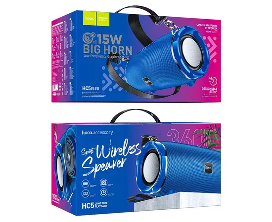 Bluetooth Колонка Hoco HC5 Cool Enjoy Blue