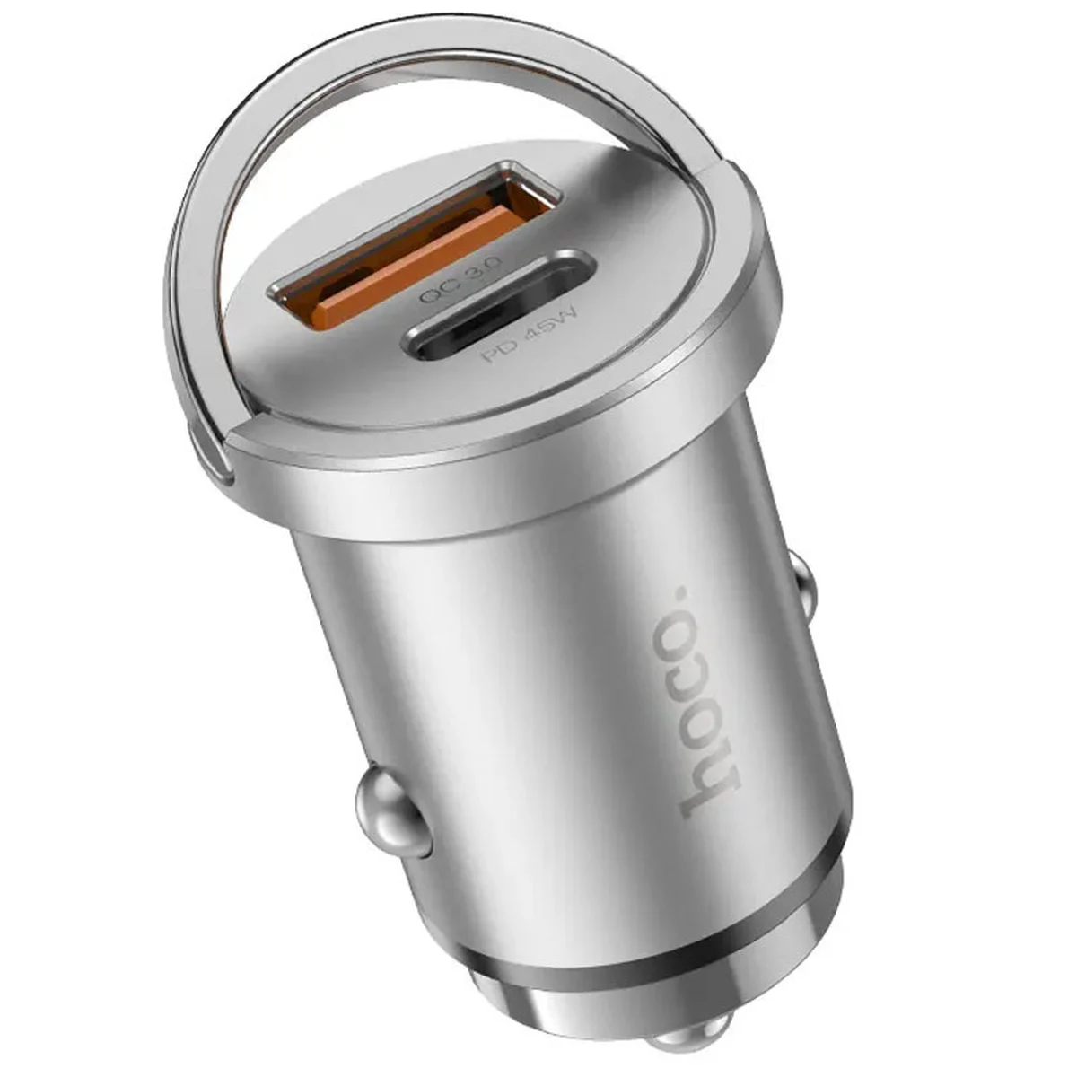 АЗУ Hoco NZ10 Handy PD45W+QC3.0 + Type-C to Type-C Silver