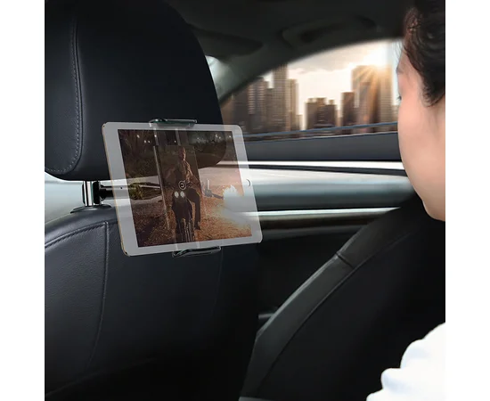 Автодержатель USAMS US-ZJ031 для смартфона и планшета 4-9,7" на подголовник Черный