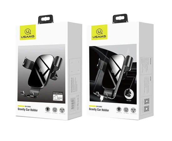Автодержатель USAMS US-ZJ052 Gravity Car Holder Черный